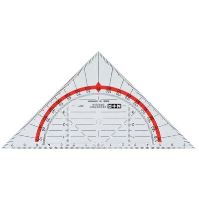 M+R geodriehoek, 16 cm
