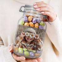 Chocolade paaseitjes in gepersonaliseerde pot - 2l - thumbnail