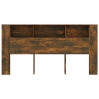 Hoofdbordkast 200x18,5x104,5 cm gerookt eikenkleurig - thumbnail