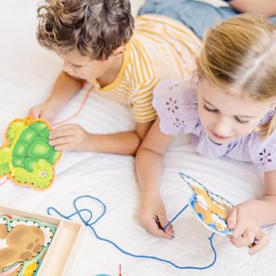 Melissa & Doug borduren op hout dieren