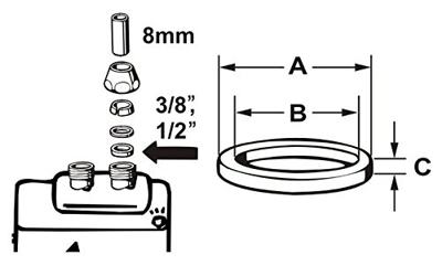 Cornat Dichting 1/2X8Mm (4St) - TEC317384