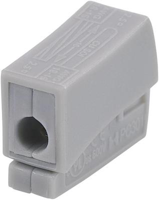 TRU COMPONENTS Lampklem Flexibel: 0.5-2.5 mm² Massief: 0.5-2.5 mm² Aantal polen: 2 Grijs 1 stuk(s) TRU COMPONENTS Lampklem Flexibel: 0.5-2.5 mm² Massief: 0.5-2.5 mm² Aantal polen: 2 Grijs 1 stuk(s)
