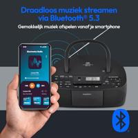 CD K7 Radio - MEDION - FM - 2x3W RMS - Zwart - thumbnail