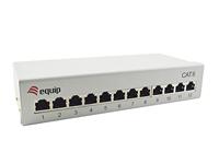 Equip 227363 12-Port CAT.6 Desktop-PATCHPANEEL, LICHTGRIJS - thumbnail