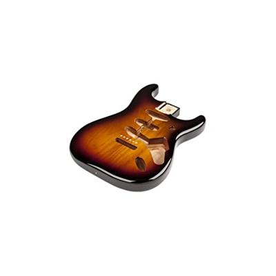 Fender Classic Series 60&apos;s Stratocaster SSS Alder Body 3-Color Sunburst losse elzenhouten body voor elektrische gitaar