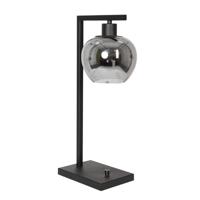 Steinhauer Zwarte tafellampLotus met rookglas - 3651ZW - thumbnail