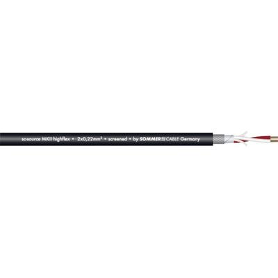 Sommer Cable 200-0101 Microfoonkabel 2 x 0.25 mm² Zwart per meter Sommer Cable 200-0101 Microfoonkabel 2 x 0.25 mm² Zwart per meter
