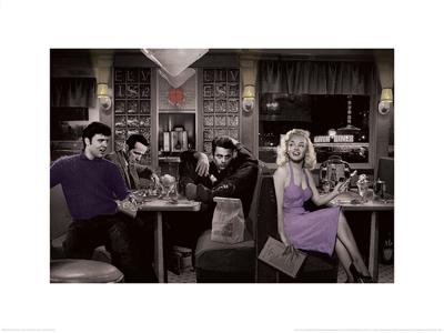 Kunstdruk Chris Consani - Blue Plate Special 2 80x60cm Kunstdruk Chris Consani - Blue Plate Special 2 80x60cm