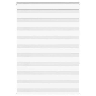 VidaXL Zebra rolgordijn 105x150 cm stofbreedte 100,9cm polyester wit VidaXL Zebra rolgordijn 105x150 cm stofbreedte 100,9cm polyester wit