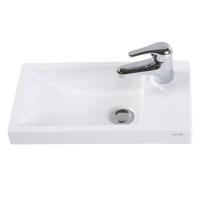 Wastafel Boss & Wessing Elmas 25x45 cm Keramiek Wit Boss & Wessing - thumbnail