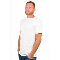 Alan Red T-Shirt Derby Extra Long White (Two Pack) - thumbnail