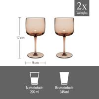 LIKE BY VILLEROY & BOCH - Like Clay - Wijnglas set/2 - thumbnail