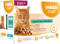 Iams Delights Senior Land & Sea Collection in gravy (12x85g) 48 x 85 g - thumbnail