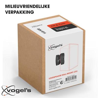 Vogels VLB 500 Luidspreker-wandbeugel Kantelbaar, Draaibaar Zwart 1 paar - thumbnail