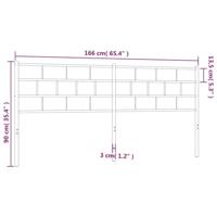 Hoofdbord 160 cm metaal wit - thumbnail