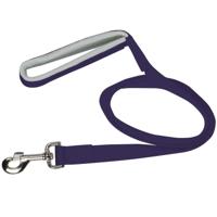 Nylon lijn met musketon blauw - thumbnail