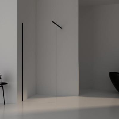Aqua Splash AQS Inloopdouche Pro Line Helder Glas Black Chrome Profiel en Stang - Aqs Inloopdouche Pro Line 50x200 cm Black Chrome Aqua Splash AQS Inloopdouche Pro Line Helder Glas Black Chrome Profiel en Stang - Aqs Inloopdouche Pro Line 50x200 cm Black Chrome
