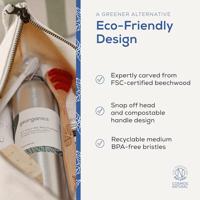 Tongue brush medium beechwood 1 Stuks - thumbnail