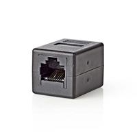 Nedis Netwerkkoppeling | CAT6 | RJ45 Female | RJ45 Female | ABS | 1 stuks - CCGB89010BK CCGB89010BK - thumbnail