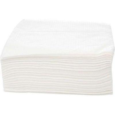 Servetten 33x33cm 1 laags 500 stuks wit