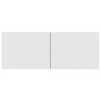 Tv-meubels 2 st 80x30x30 cm bewerkt hout wit - thumbnail