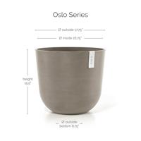 Ecopots Oslo kunststof bloempot Taupe - Ø 42,8 cm - thumbnail