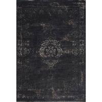 Louis de Poortere - 8263 Fading World Medallion Mineral Black - 140x200 cm Vintage Vloerkleed - thumbnail