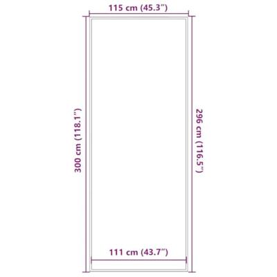 Deurmat 115x300 cm grijs Deurmat 115x300 cm grijs
