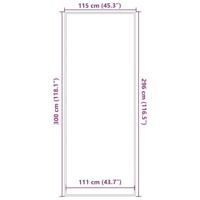 Deurmat 115x300 cm zwart - thumbnail