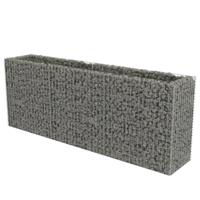 Gabion plantenbak verhoogd 270x50x100 cm gegalvaniseerd staal - thumbnail