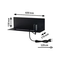 Paulmann Devara 78920 Wandlamp E27 LED Zwart - thumbnail