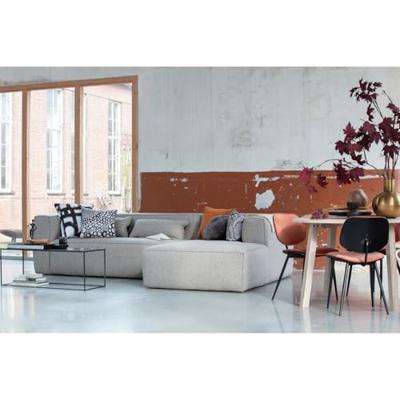 WOOOD Loungebank 'Bean' Rechts, Melange, kleur Lichtgrijs