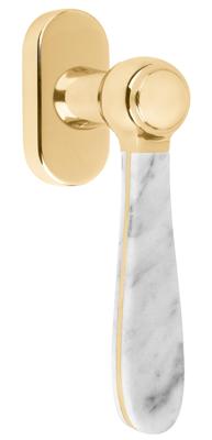 Formani Lazaro Rosa-Violan BOSCO LZ100MA-DK-O draaikiepgarnituur niet afsluitbaar - messing ongelakt/carrara marmer