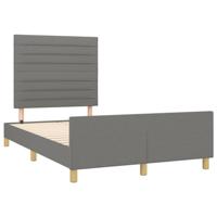 Bedframe zonder matras 120x190 cm stof donkergrijs - thumbnail