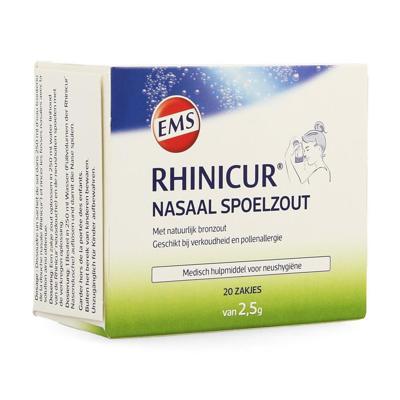 Rhinicur Neus spoelzout 2.5 gram 20 Stuks Rhinicur Neus spoelzout 2.5 gram 20 Stuks