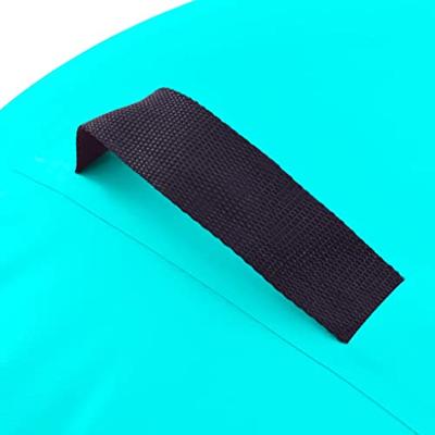 VidaXL Gymnastiekrol met pomp opblaasbaar 100x60 cm pvc groen - thumbnail
