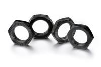 Wielmoeren 17mm (4), met ribbels - Zwart - thumbnail