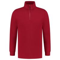 Tricorp sweater ritskraag - Casual - 301010 - rood - maat M - thumbnail