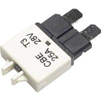 Hansor Circuit Breaker Standard, type 3, Manual Reset, 25A CBE3 Series 25A Zekeringautomaat standaard vlakzekering 25 A Wit 1 stuk(s) - thumbnail