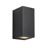Enzo Nordlux wandlamp canto maxi2 vierkant 2x gu10 zwart ip44 - 4800950 - thumbnail