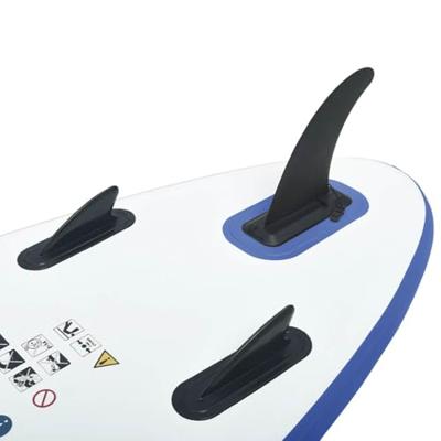 Stand Up Paddleboardset opblaasbaar blauw en wit - thumbnail