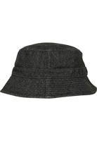 Flexfit FX5003DB Denim Bucket Hat - Black/Grey - One Size - thumbnail