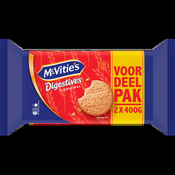 McVitie's Digestives The Original Tarwebiscuit Voordeelpak 2 x 400 g bij Jumbo McVitie's Digestives The Original Tarwebiscuit Voordeelpak 2 x 400 g bij Jumbo