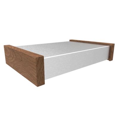 Hammond Electronics 1444-22CWW Universele behuizing 305 x 203 x 51 Aluminium Natuur 1 stuk(s)