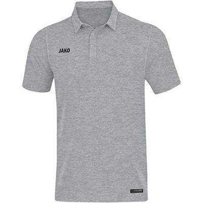 JAKO 6329 Polo Premium Basics - Lichtgrijs Gemeleerd - M
