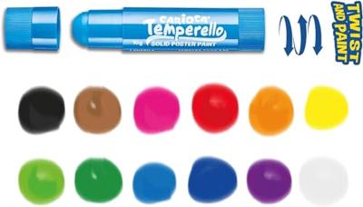 Carioca plakkaatverfstick Temperello, kartonnen etui van 12 stuks