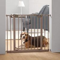 SAVIC DOG BARRIER AFSLUITHEK MET KLEINE DEUR GRIJS 74-84X107 CM - thumbnail