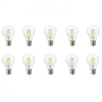 LED Filament Lampen 10-Pack - E27 - 6W - Natuurlijk Wit 4200K - thumbnail