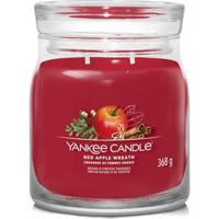 Yankee Candle red apple wreath signature medium jar - thumbnail