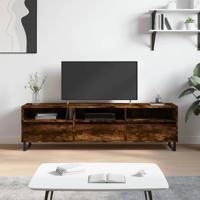 Tv-meubel 150x30x44,5 cm bewerkt hout gerookt eikenkleurig - thumbnail